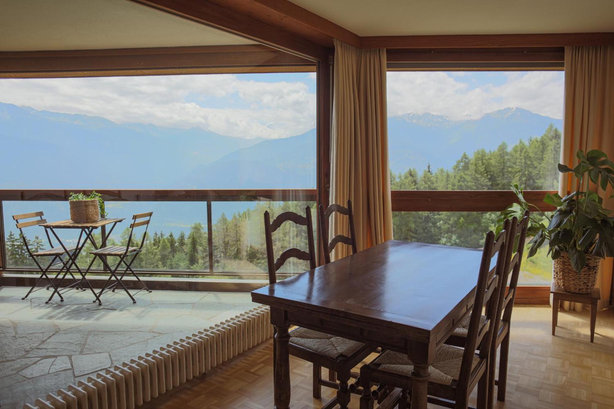 Mountain View Apartment With Parking & Fast Wifi Crans-Montana Exteriér fotografie
